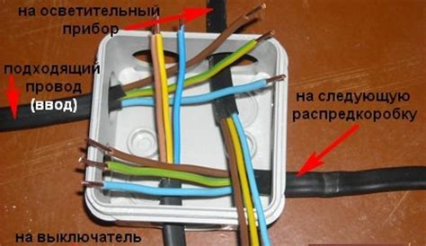 Установка коробки и подключение проводов