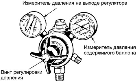 Установка регулятора давления