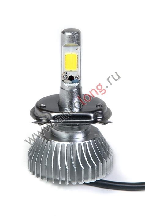Установка LED ламп H4