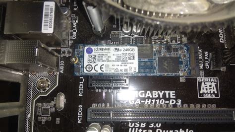 Установка SSD M.2 на материнскую плату
