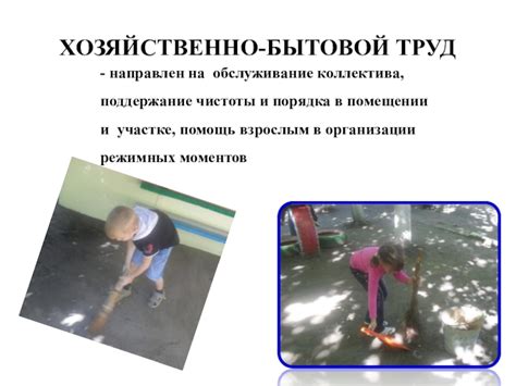 Физический труд и поддержание порядка