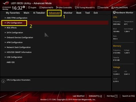 Шаги для входа в BIOS Gigabyte:
