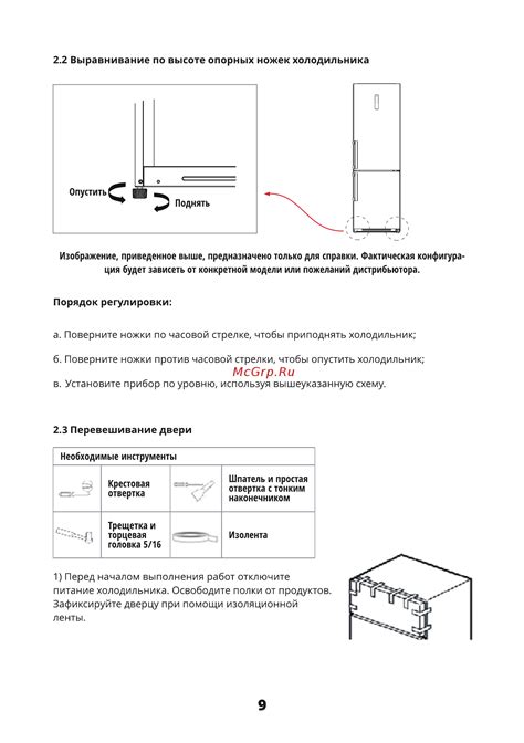 Шаг 1: Отключите питание холодильника