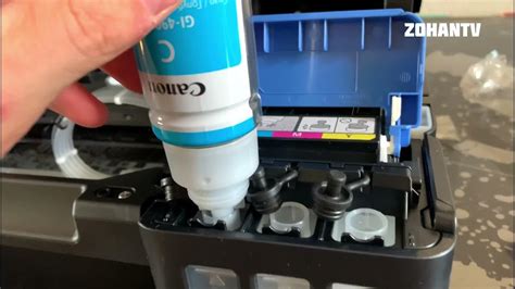 Шаг 1: Распаковка и подключение принтера Canon G2415