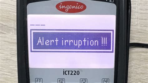 Как избавиться от ошибки терминала Alert irruption на Ingenico