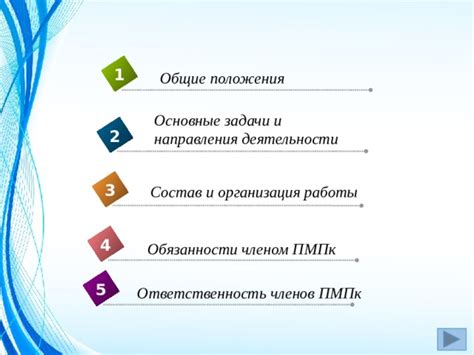 Основные задачи и ответственность