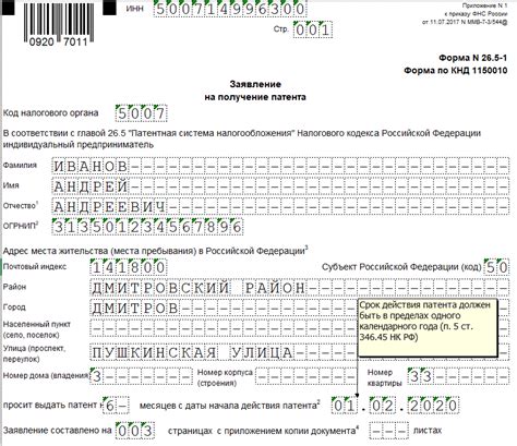 Состав патента на деятельность