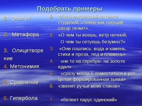 Сравнения и метафоры