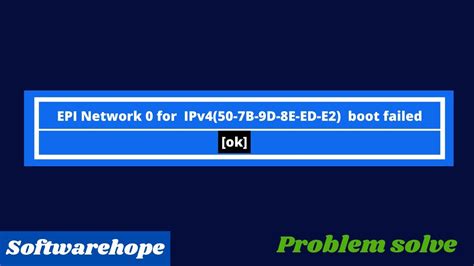 Шаги для устранения проблемы Efi network 0 для ipv4